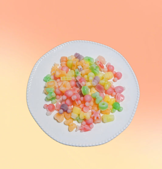 Mini mixed wax bottle candies