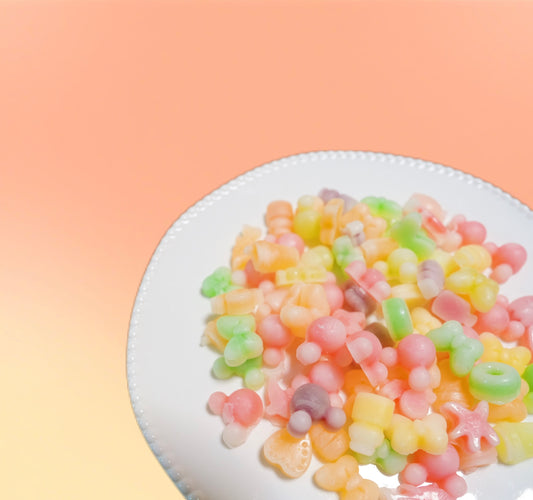 Mini mixed wax bottle candies